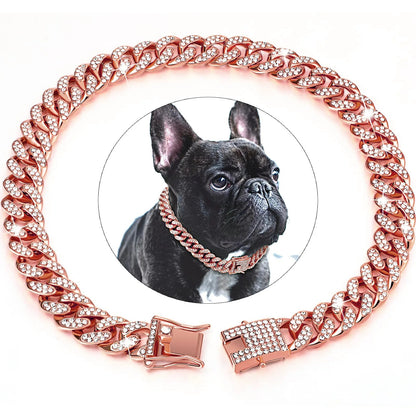 collier-pour-chien-couleur-rose-gold