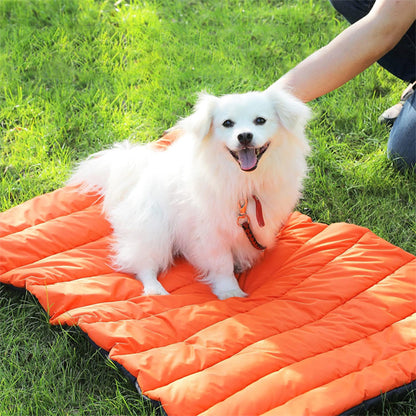 tapis-pour-chien-orange-gris